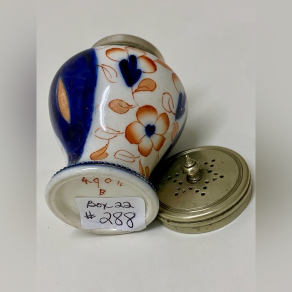 19th Century Antique EPNS Gaudy Welsh Unrecorded Pattern Sterling Lid Salt Shake - Picture 9 of 14